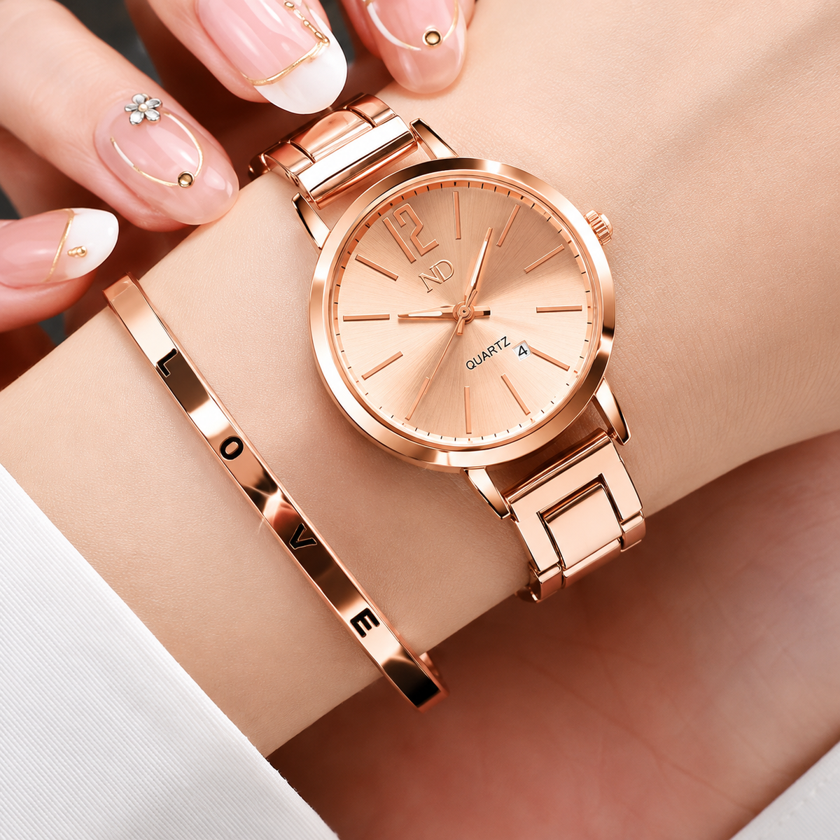 Ensemble Montre Femme & Bracelet – Élégance Chic