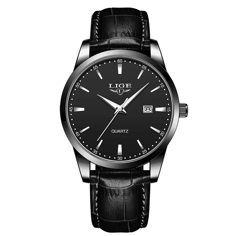 Montre Homme Chronographe avec Bracelet en Cuir