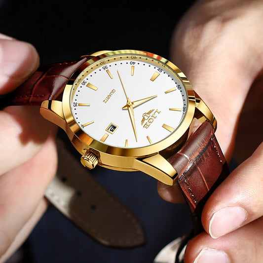 Montre Homme Chronographe Cuir Militaire