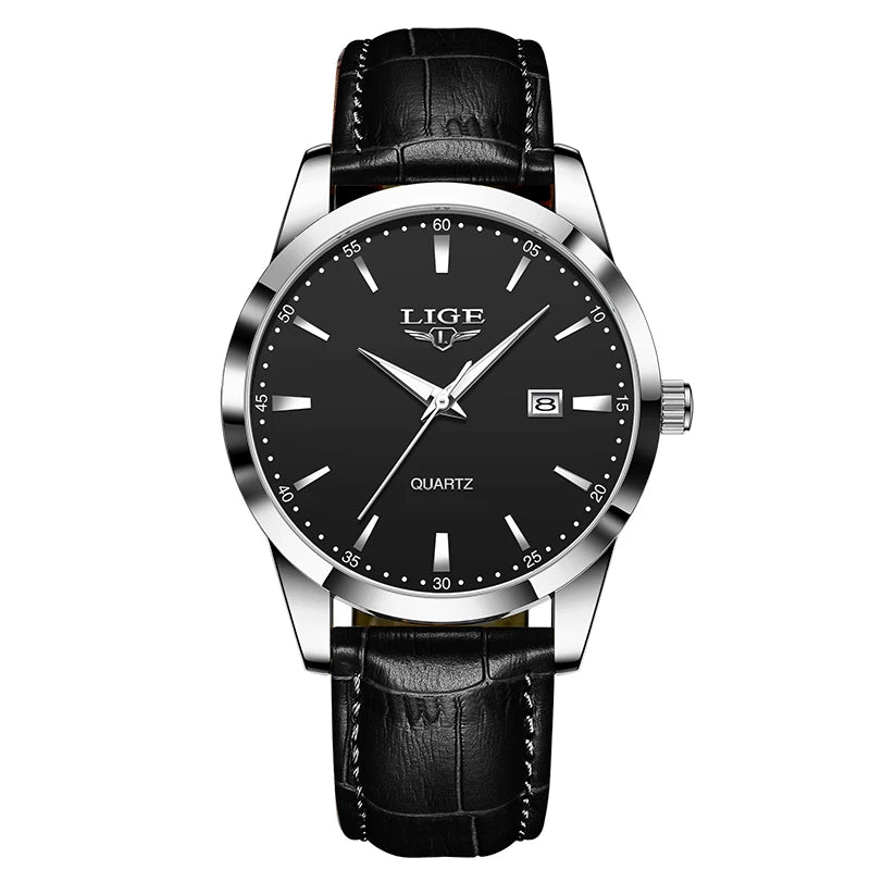 Montre Homme Chronographe avec Bracelet en Cuir