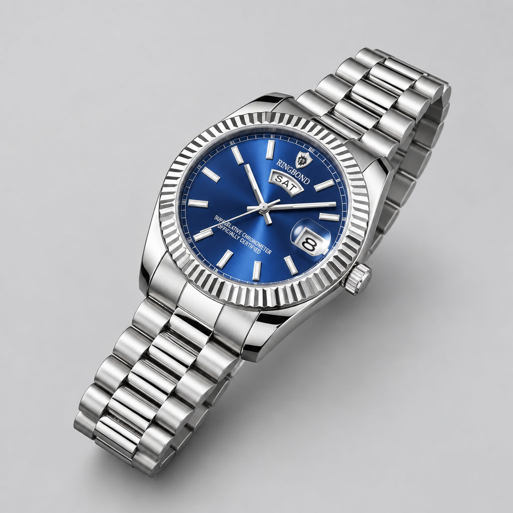 Montre Homme à Quartz en Acier Inoxydable