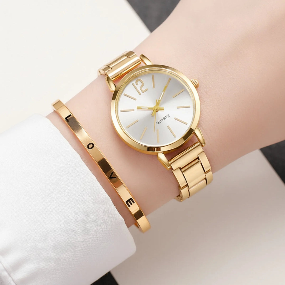 Ensemble Montre Femme & Bracelet Chic
