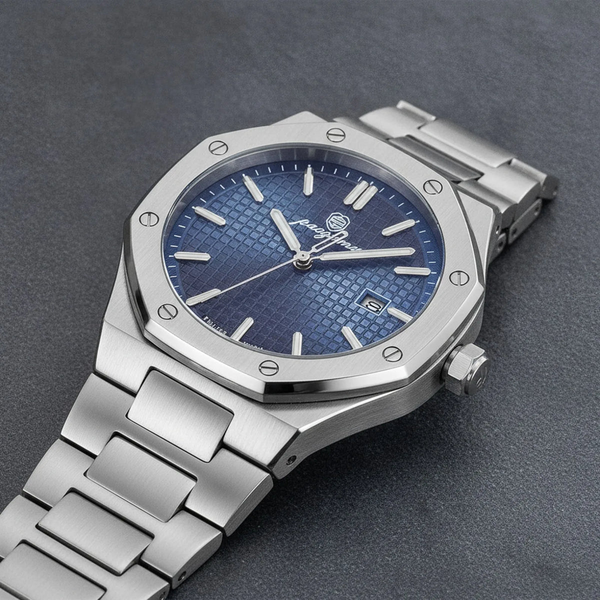 Montre Carrée Luxe Acier Homme