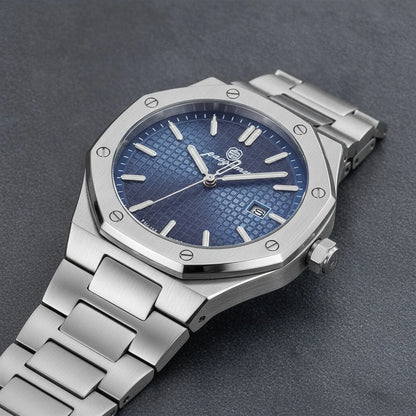 Montre Carrée Luxe Acier Homme