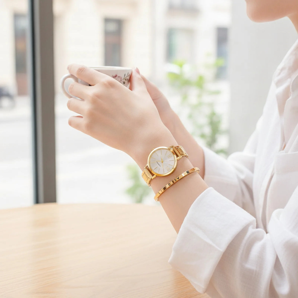 Ensemble Montre Femme & Bracelet Chic